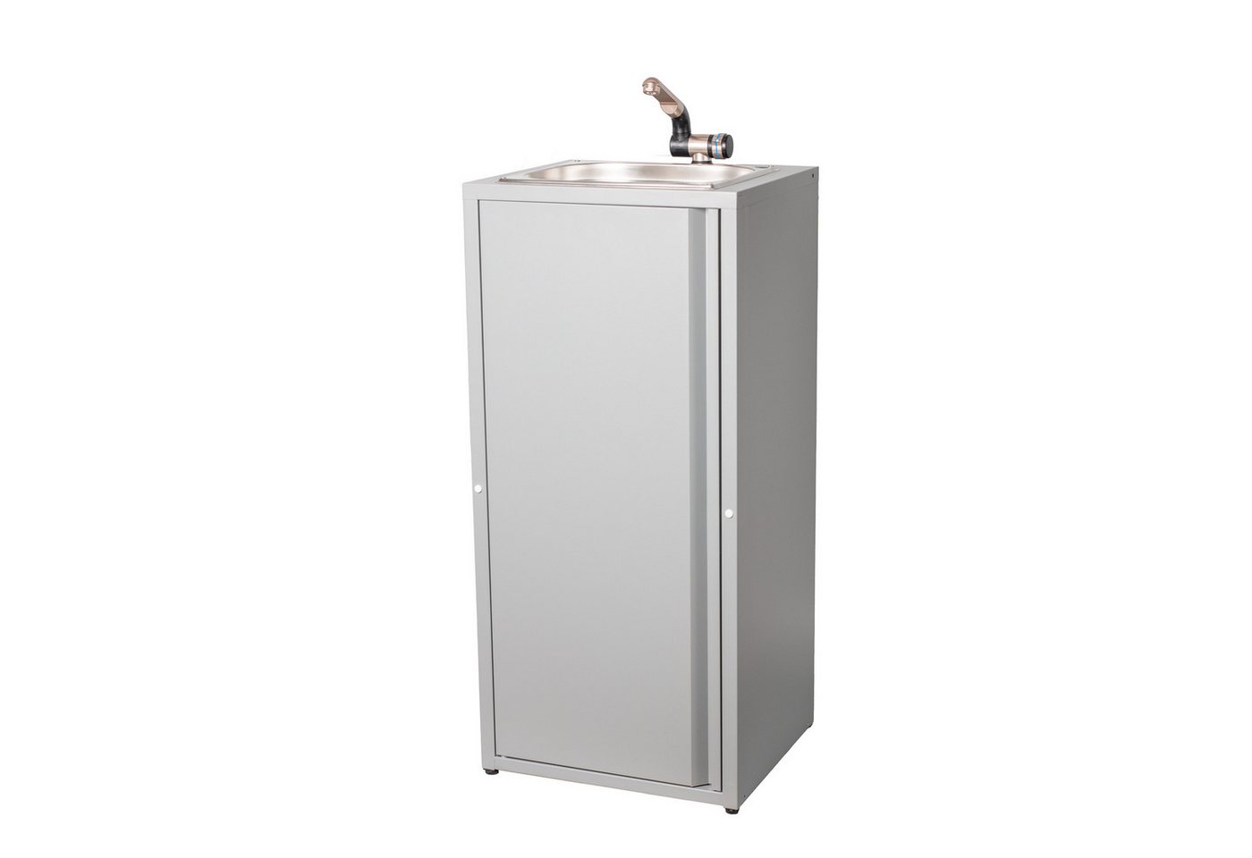 ad-ideen Waschbecken Mobiles Handwaschbecken 230V Wochenmarkt Gastro Camping Grau Bild 2
