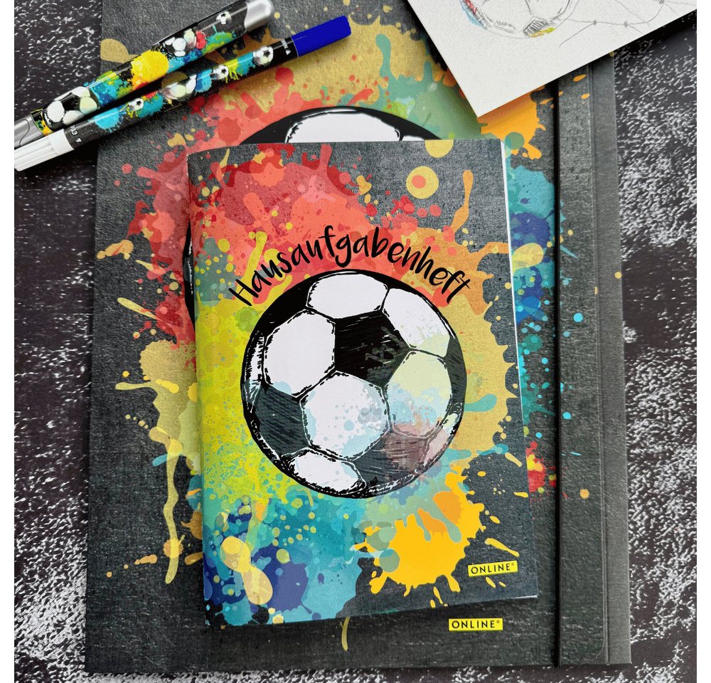 Online Pen Organisationsmappe ONLINE PEN Gummizugmappe A4 Soccer-Motiv, Schule & Büro Bild 2