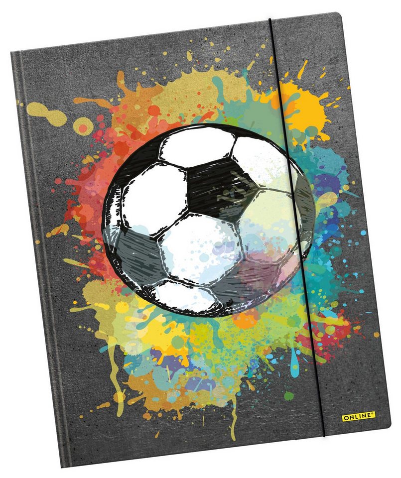 Online Pen Organisationsmappe ONLINE PEN Gummizugmappe A4 Soccer-Motiv, Schule & Büro Bild 3