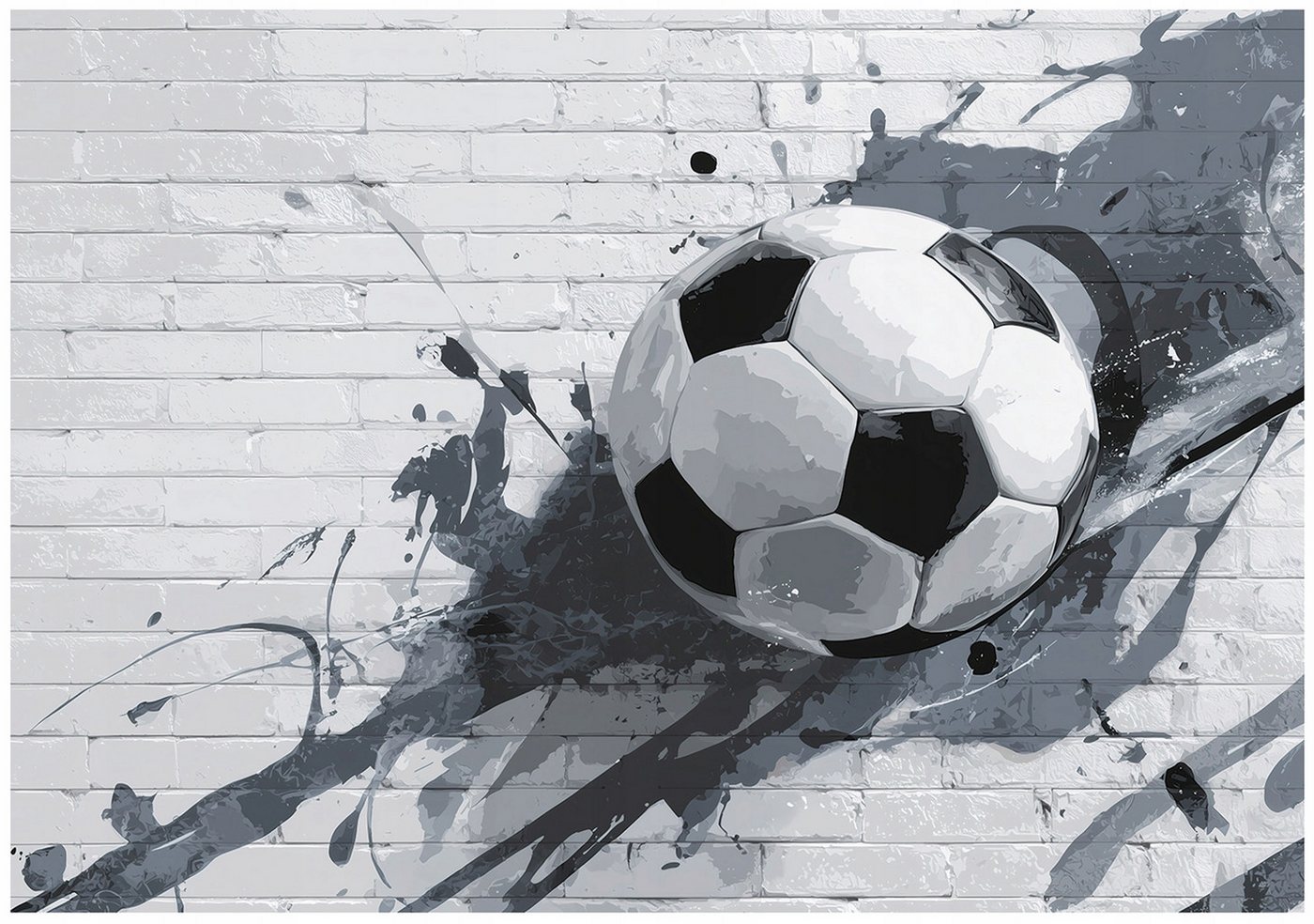Wallarena Fototapete Junge Fußballspieler Vlies strapazierfähig Kinderzimmer 350x250 cm, glatt, 150 x 105 cm