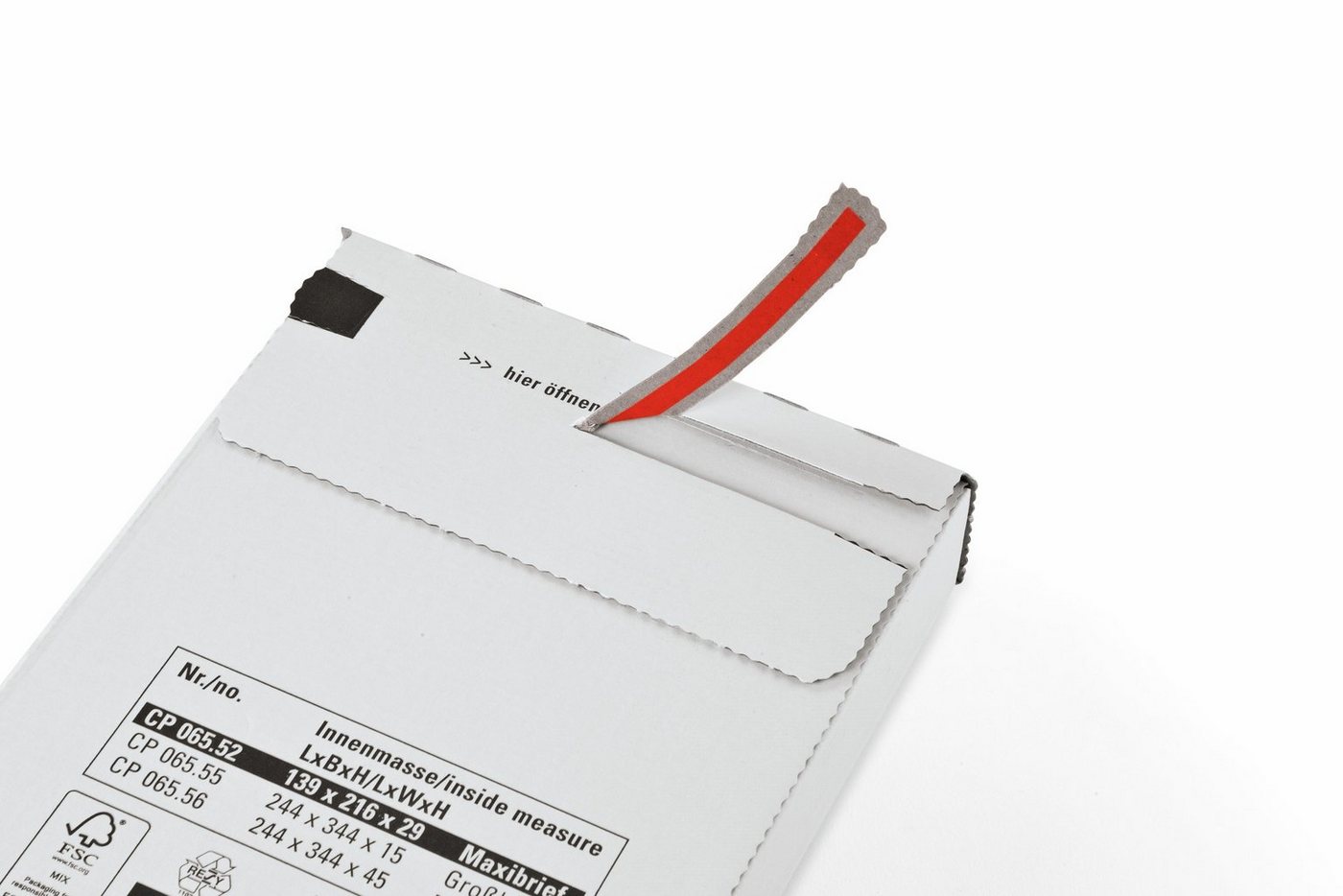 COLOMPAC Versandkarton 20 Versandkartons CP065.56 aus Wellpappe - 35,3x25x5cm