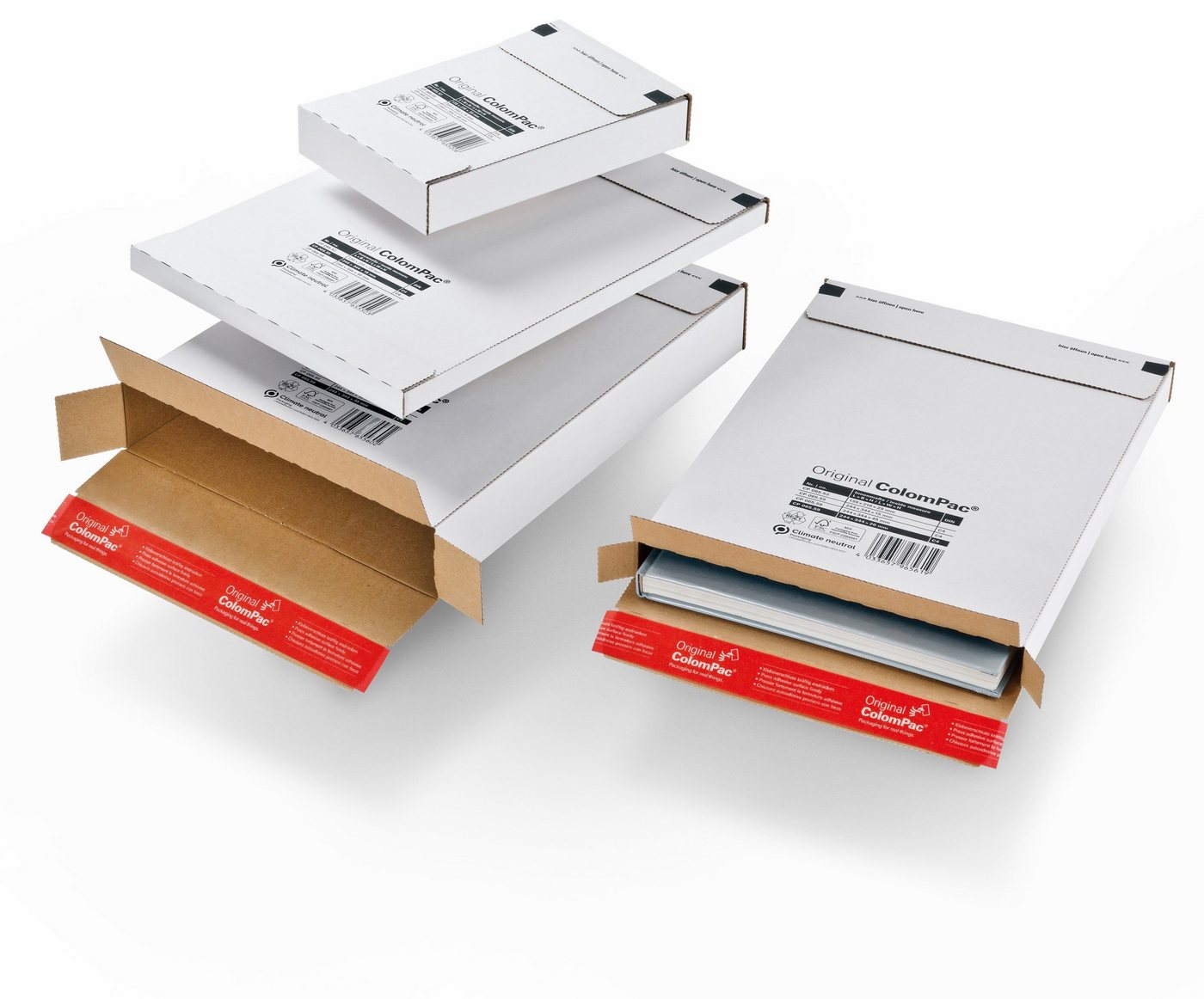 COLOMPAC Versandkarton 20 Versandkartons CP065.56 aus Wellpappe - 35,3x25x5cm Bild 2