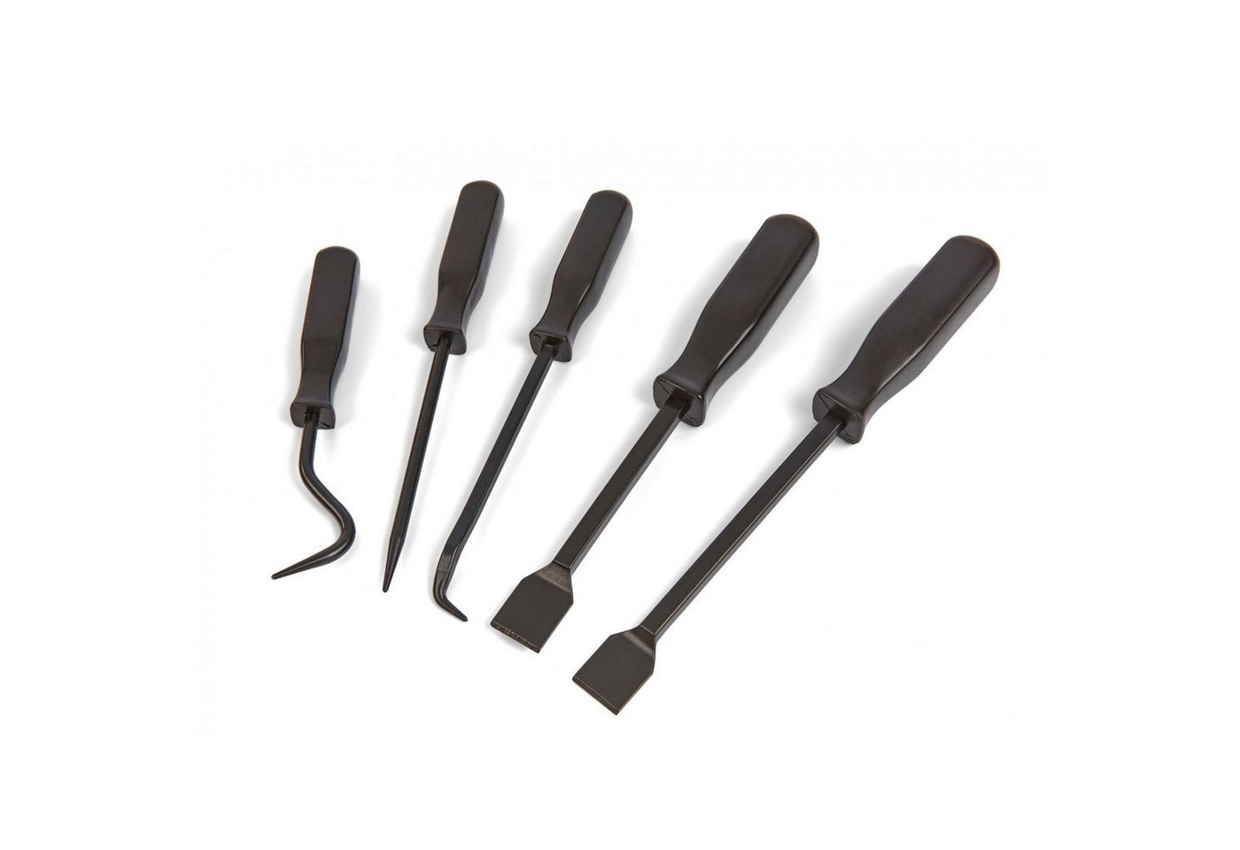 Weber GmbH Dichtungsschaber Dichtungsschaber Set 5-teilig – Profi Werkzeug für Werkstatt, Haushalt 4-kant-Griffe, schwarz, oxidiert und gehärtet