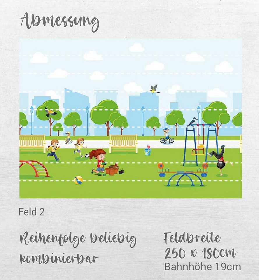 MyMaxxi Sichtschutzstreifen Sichtschutzstreifen spielende Kinder Sichtschutz Garten Zaun, (spielende Kinder) Bild 4