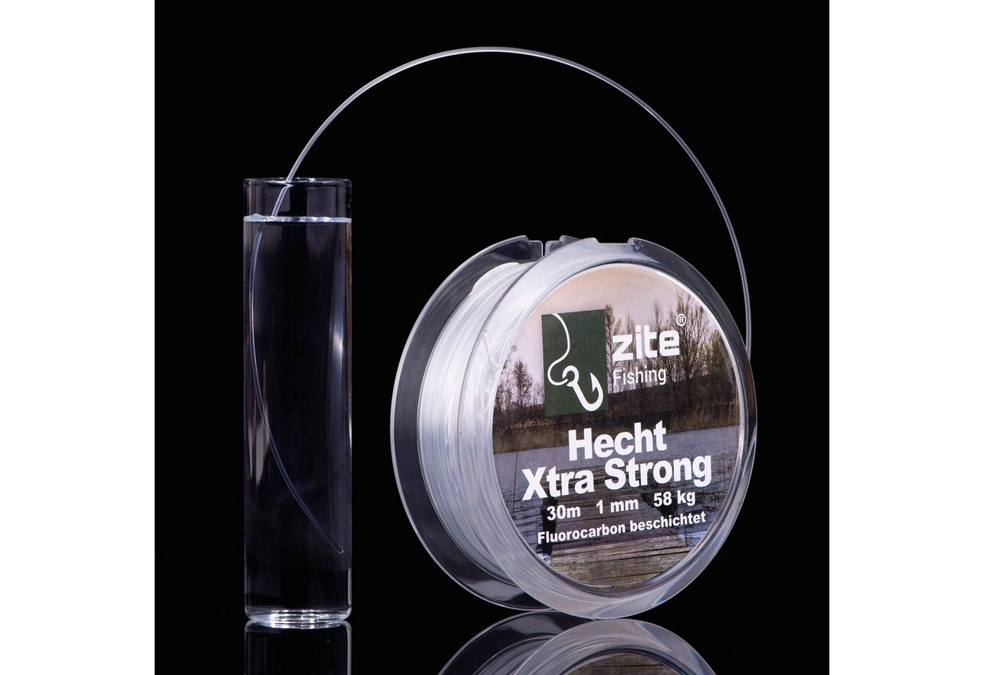 Zite Angelschnur Fluorocarbon Vorfachschnur 1,00mm, 58kg für Kunstköder-Angeln Bild 4