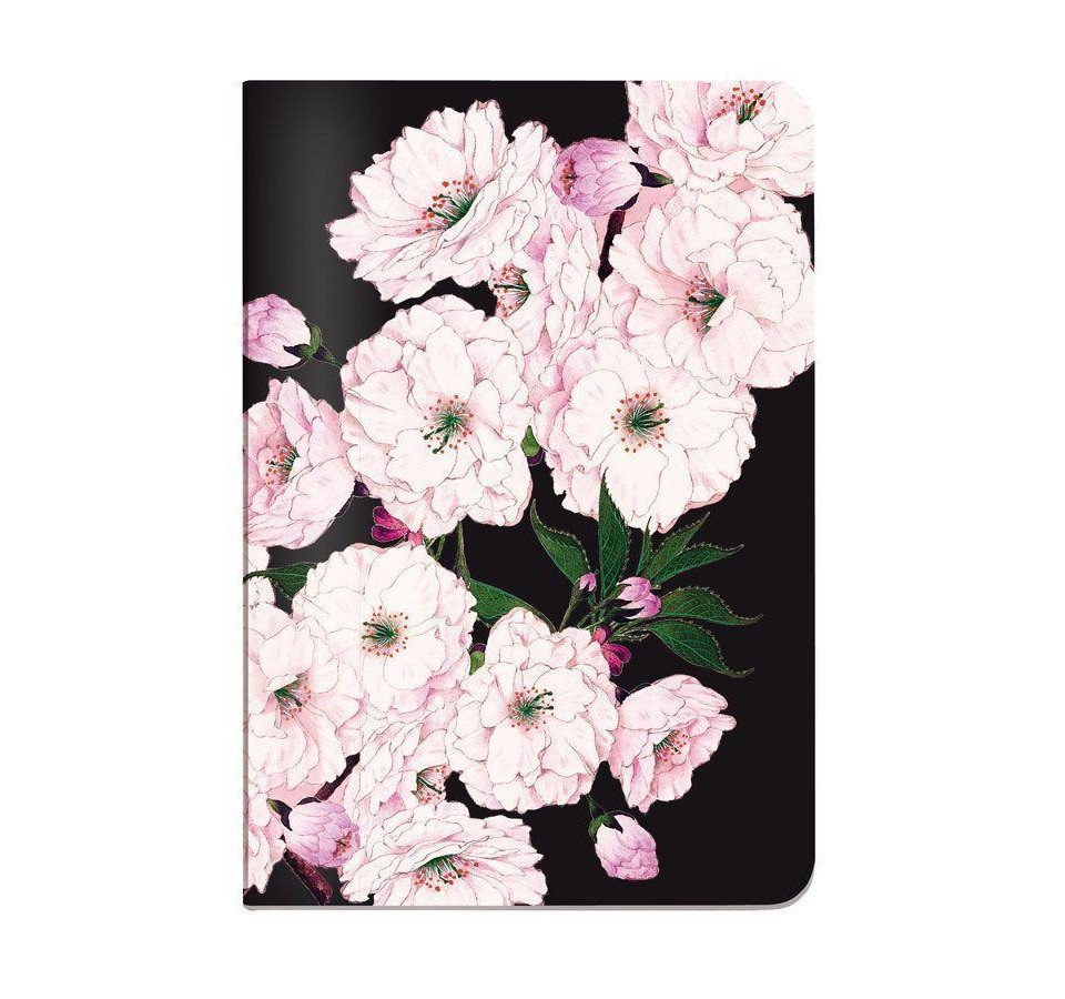 Notizbuch Heft A5 de Luxe Cherry Blossom black