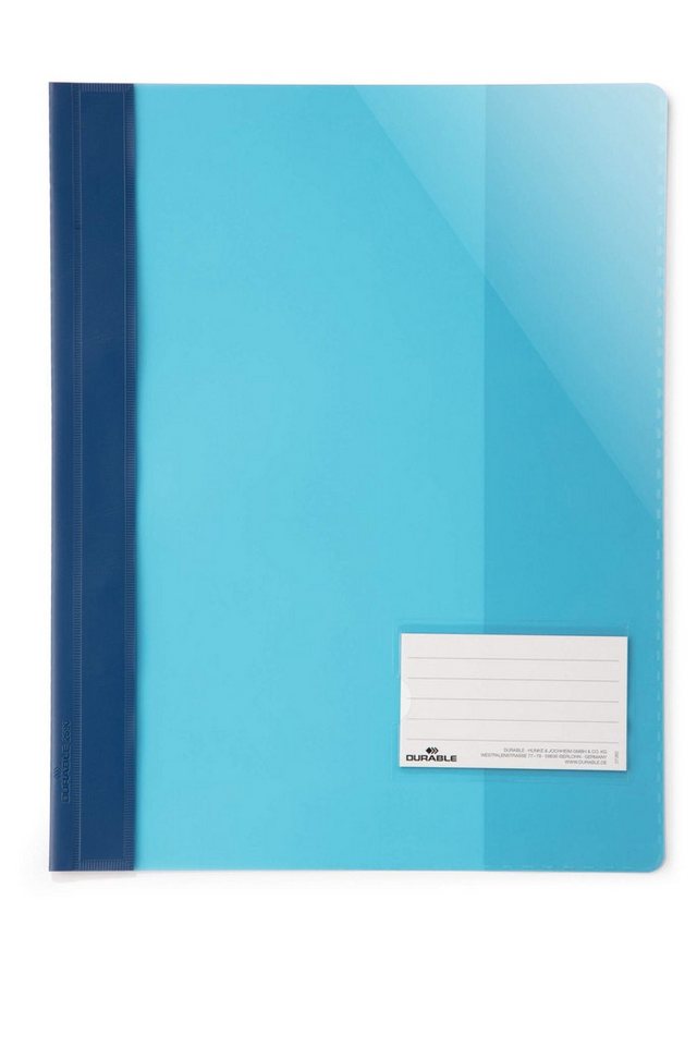 DURABLE Hefter Durable Sichthefter A4 überbreit bl mit Fenster und Innentasche