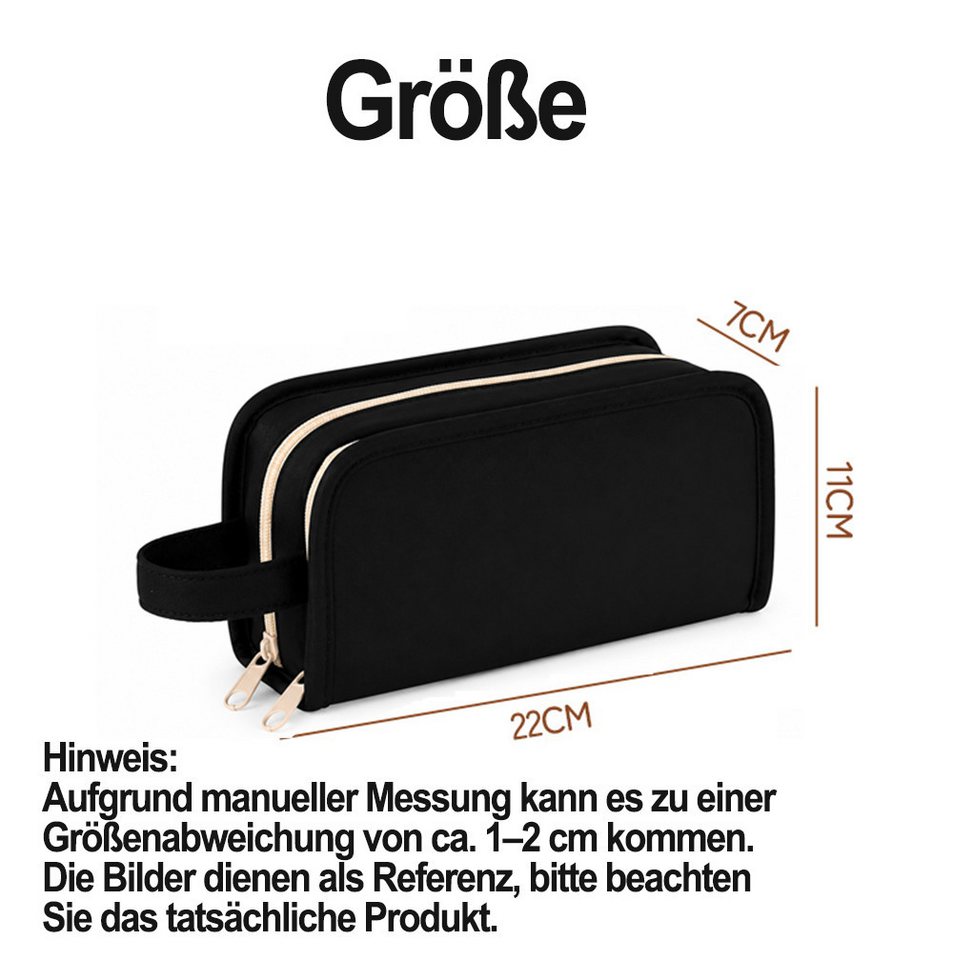 Diwzbyn Federmäppchen Große Kapazität Federmäppchen mit 5 Fächern,Stifte Tasche aus Canvas, Stiftemappe für Schule, Teenager, Mädchen, Jungen, Männer und Frauen
