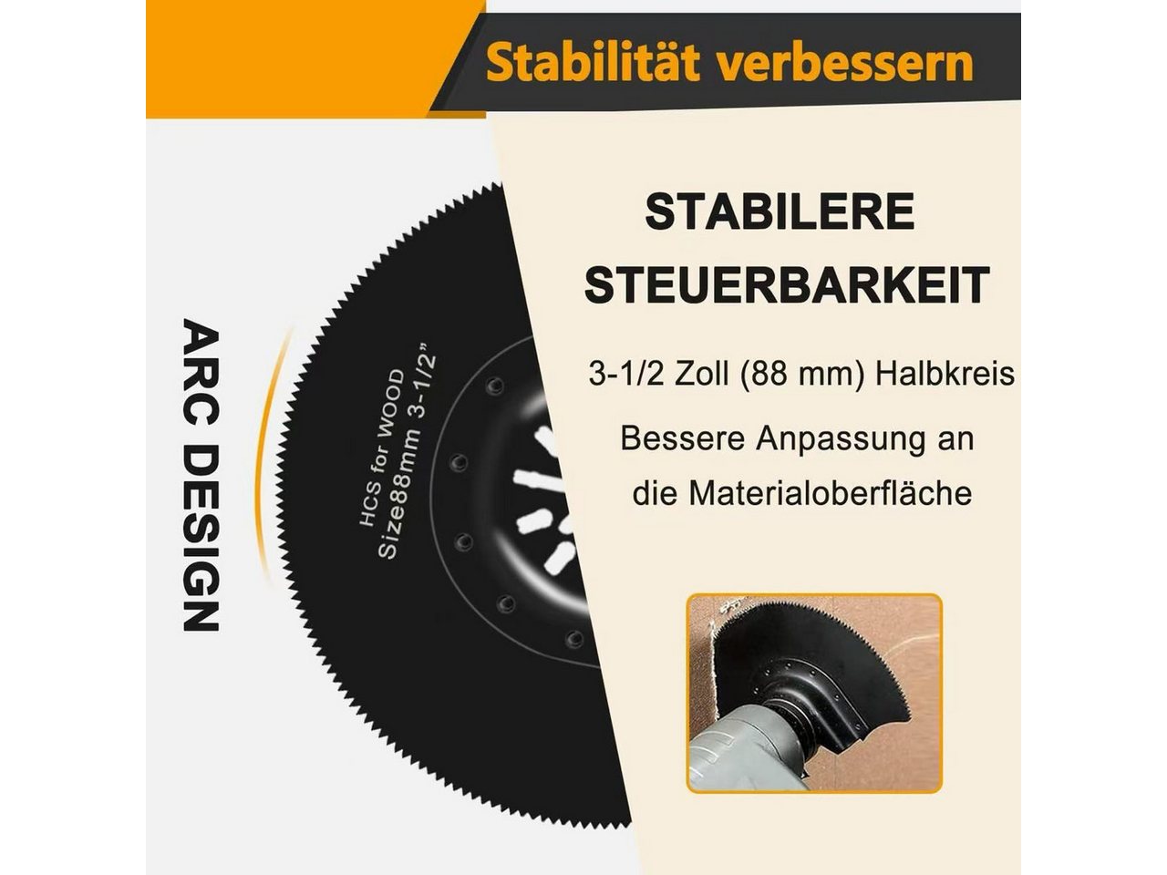 Kityhome Sägeblatt 116-tlg. Multitool-Zubehörset, Sägeblätter, kompatibel (112-St), 116-teiliges,Passend für alle gängigen Oszillationswerkzeuge Bild 5