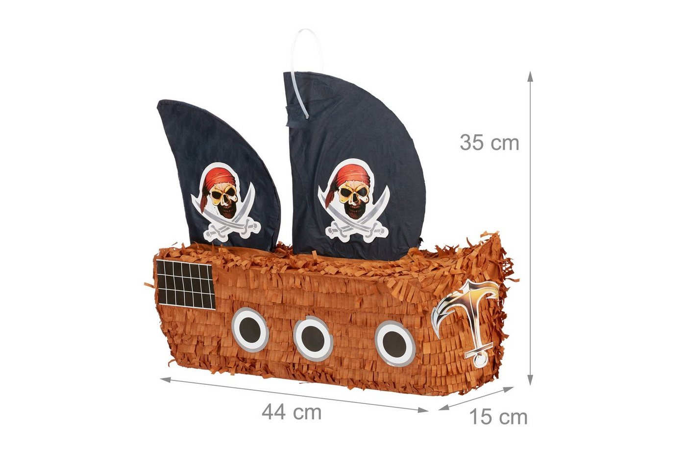 relaxdays Pinata Piratenschiff Bild 3