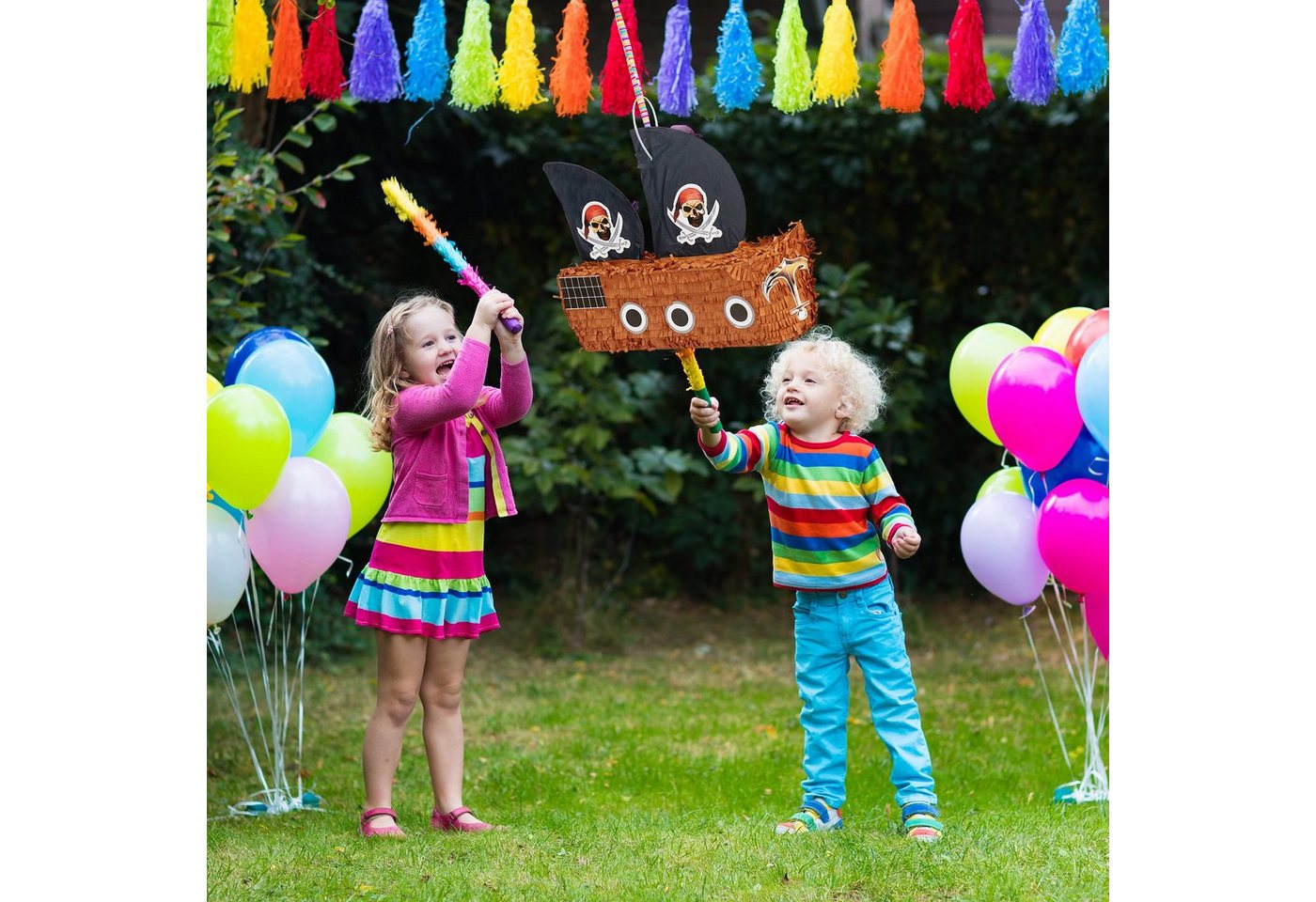 relaxdays Pinata Piratenschiff Bild 5