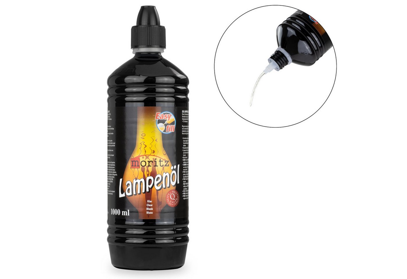 Moritz Lampenöl 2L Lampenöl Lampen Öl Fackelöl Öllampe Laterne, verbrennt Rußfrei bei richige Dochteinstellung Bild 4