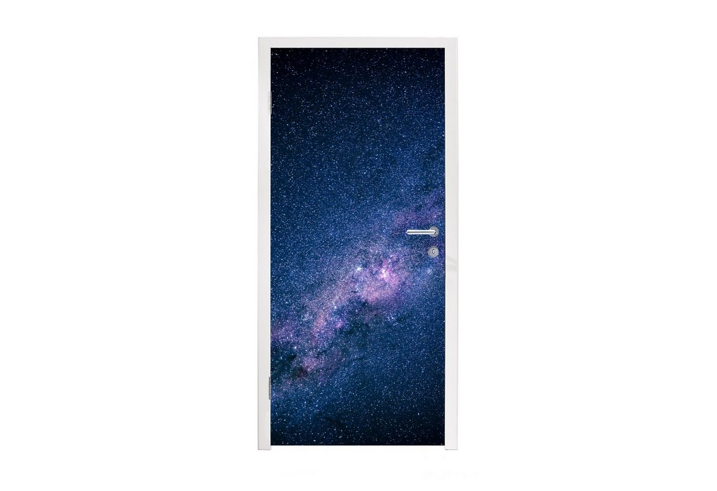 MuchoWow Türtapete Galaxie - Sterne - Weltraum - Jungen - Mädchen - Kinder, Matt, bedruckt, (1 St), Selbstklebende Tapete, Folie für Möbel, 75x205 cm Bild 2