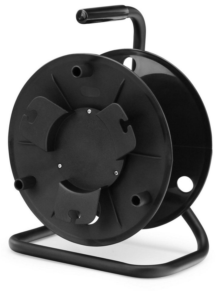 Pronomic KT-100 Leertrommel für Kabel, Draht, Seil, Schlauch usw. Kabeltrommel (Rundspule aus Kunststoff), Für ca. 80 - 100 Meter Mikrofonkabel Bild 2