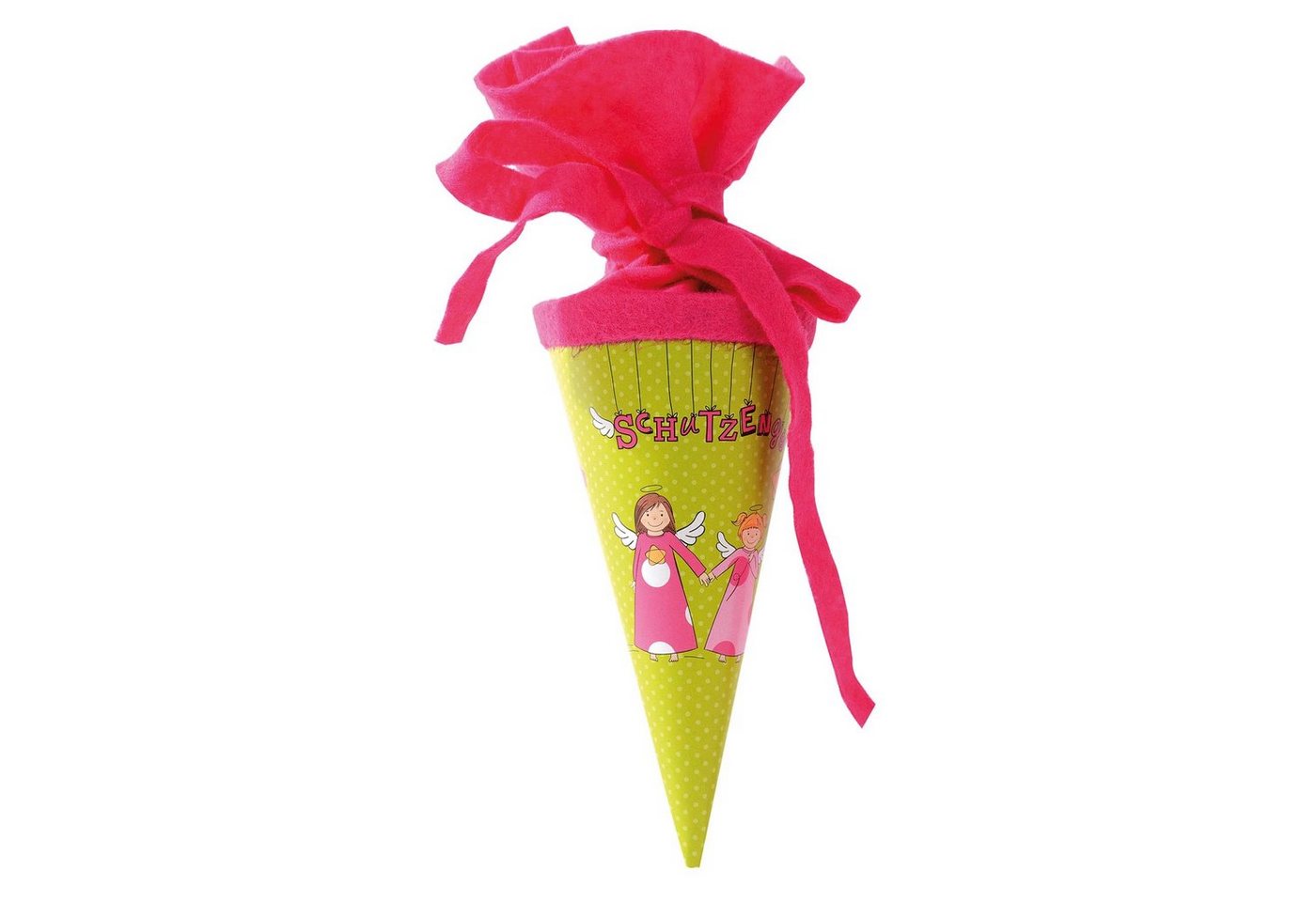 Goldbuch Schultüte Goldbuch Geschenktüte Schutzengel - 15cm, Verschluss Filz