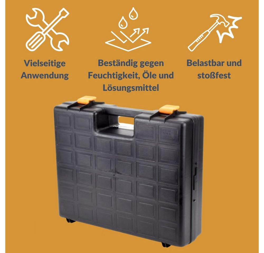 GarPet Werkzeugkoffer Maschinenkoffer Leer mit Schaumeinlage Werkzeugkasten Werkzeugkiste Bild 3
