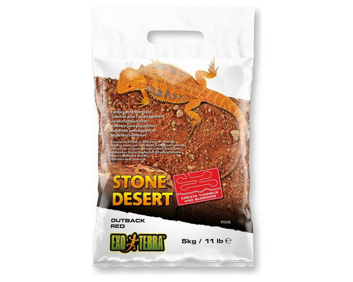 Exo Terra Terrarien-Substrat Outback Red Stone Desert 5 kg