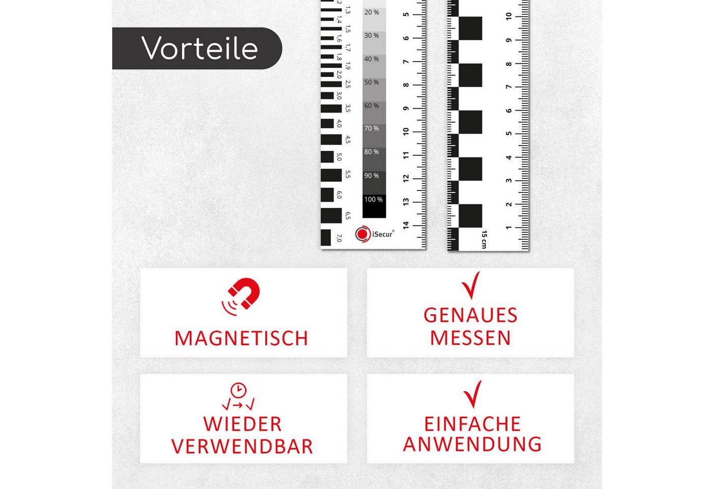 iSecur Lineal Sachverständigen Lineal Magnetisch Bild 3