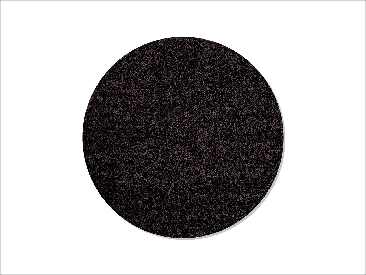 Keilbach Designprodukte Fußmatte point Durchmesser 85cm, rund, Höhe: 9 mm, rutschfest, 30°C waschbar, strapazierfähig
