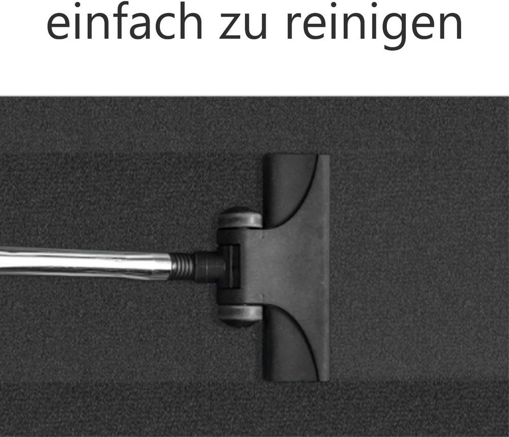 MDEKOR Nadelvliesteppich Teppichboden Meterware - Teppich Läufer, 50x200cm Stahl