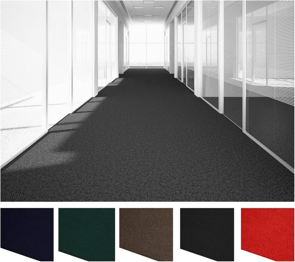 MDEKOR Nadelvliesteppich Teppichboden Meterware - Teppich Läufer, 50x200cm Stahl Bild 2