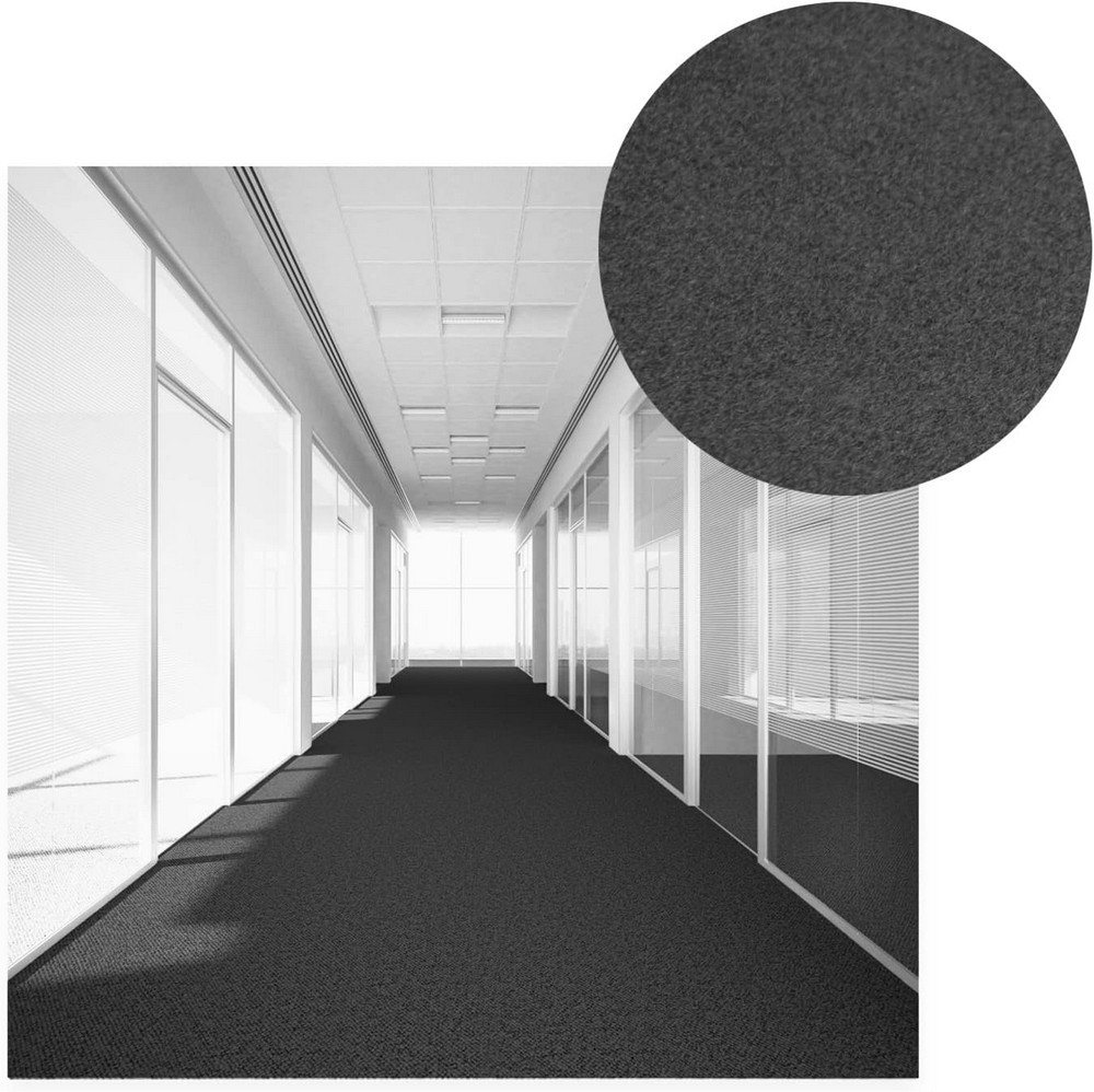 MDEKOR Nadelvliesteppich Teppichboden Meterware - Teppich Läufer, 50x200cm Stahl Bild 5