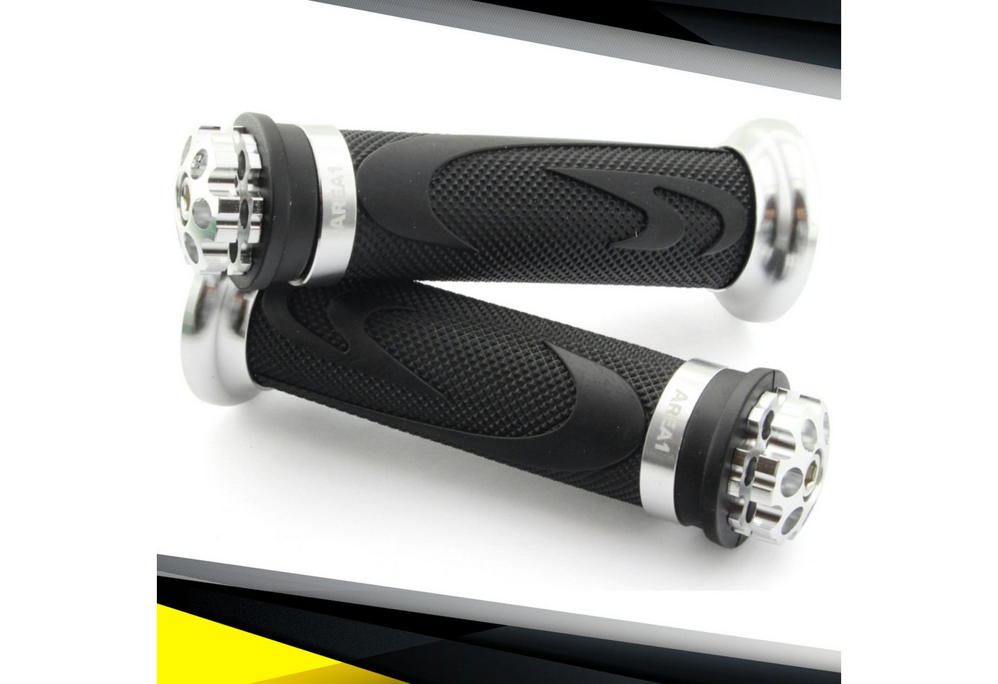 Area1 Griff Motorrad/ Motorroller Lenkergriffe 2 Stück 1x 22mm + 1x 24-25mm Bild 2