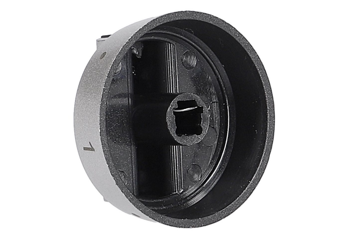easyPART Griff wie Amica 9070453 Drehknopf silber Amica 9070453, Für Backofen / Herd Bild 2
