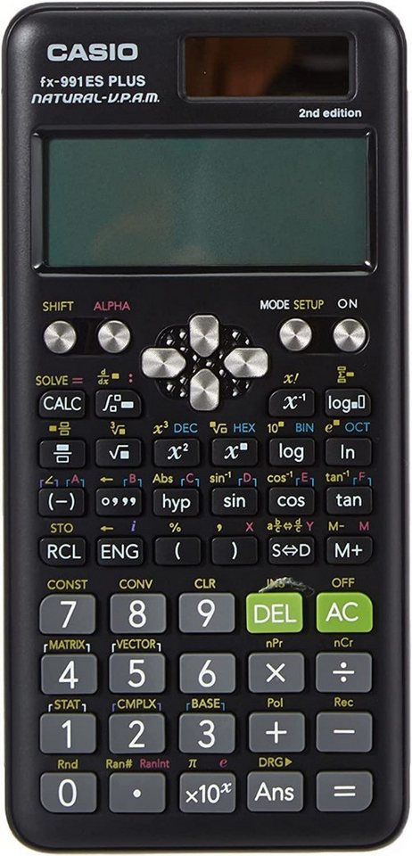 CASIO Taschenrechner fx-991ES Plus 2nd edition inkl. WYNGS Schutztasche Schwarz Bild 4