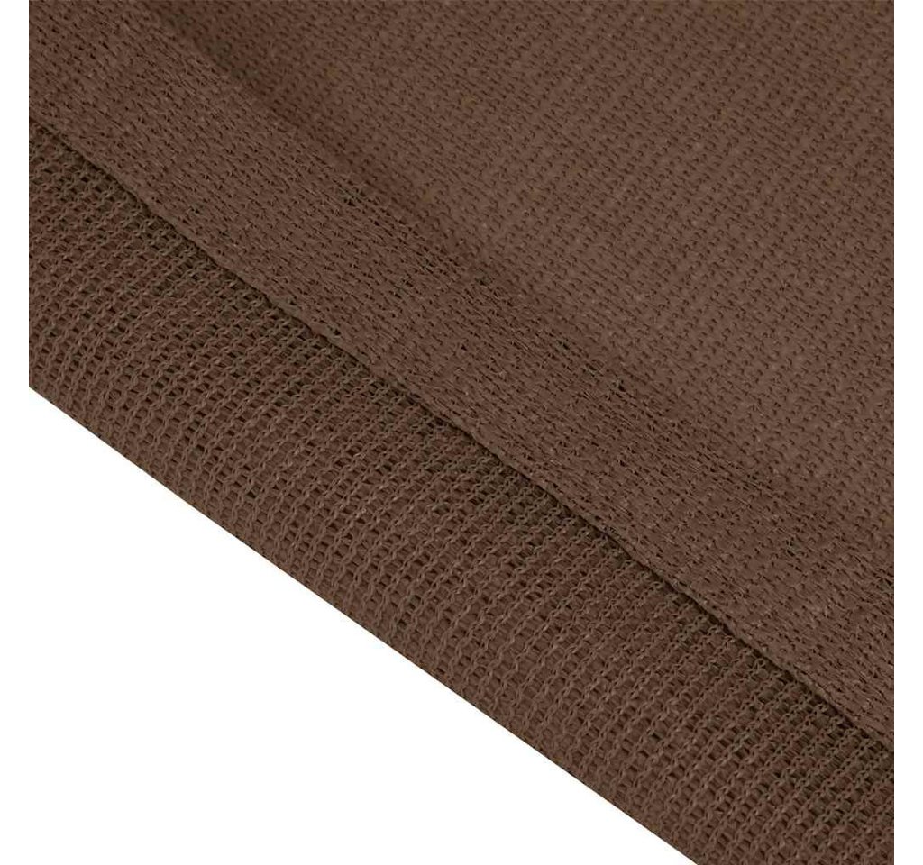 furnicato Outdoorteppich Zeltteppich 400 x 400 cm Braun aus hochdichtem Polyethylen, Höhe: 1 mm, Wetterfeste Bodenmatte mit Ösen, atmungsaktiv und leicht zuschneidbar Bild 4