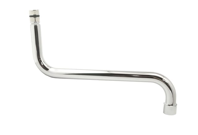 Grohe S-Auslauf Chrom, Bogenauslauf für Eurosmart Einhand-Spültischbatterie Wandmontage, Länge 240mm