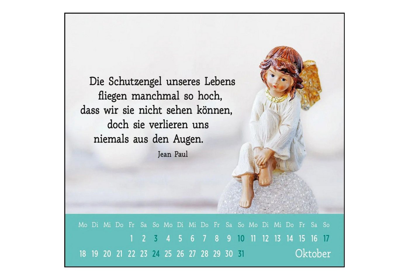 groh Verlag Monatskalender Mini-Kalender 2027: Der kleine Schutzengelkalender Bild 4