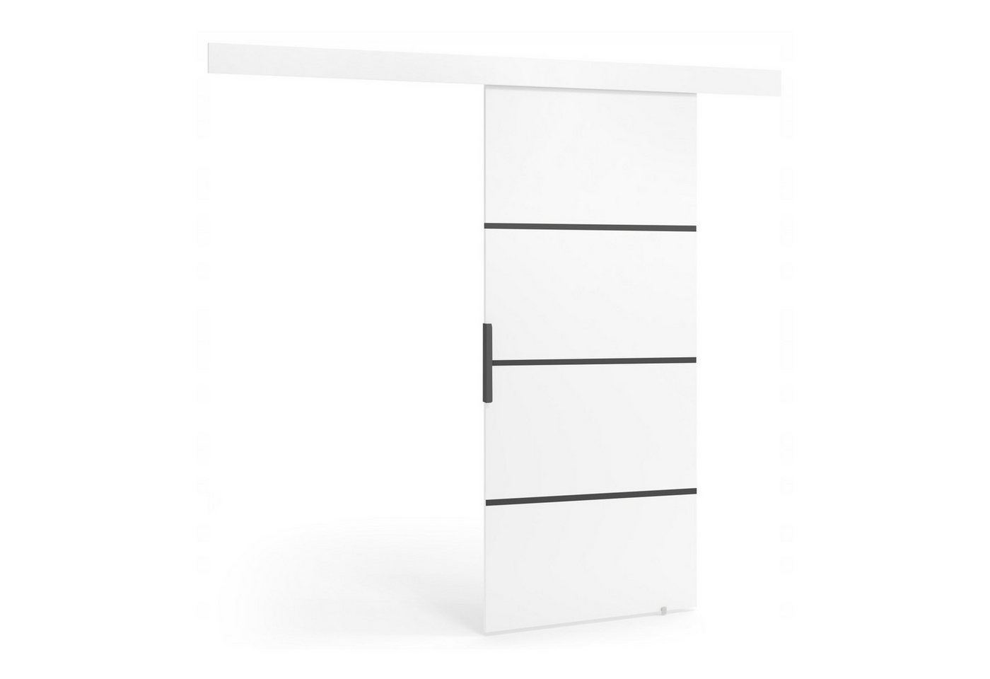 HAUSELEMENT Schiebetür BUND 76 x 205, Schiebetürsystem SoftClose Laufschiene Schwebetür 76/70 cm Bild 3