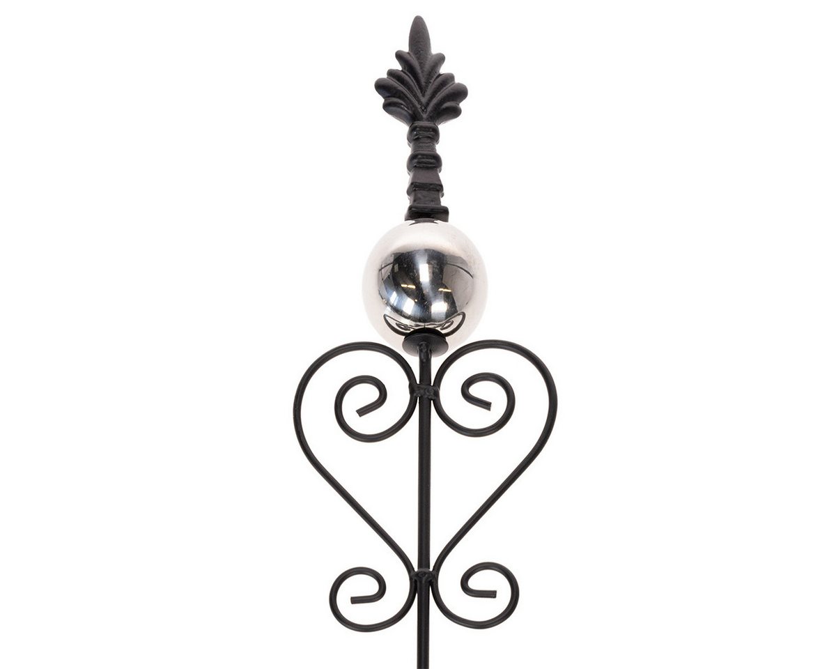Posiwio Gartenstecker Elegante Gartenstecker aus Metall mit verschnörkeltem, 2 Stück Bild 2