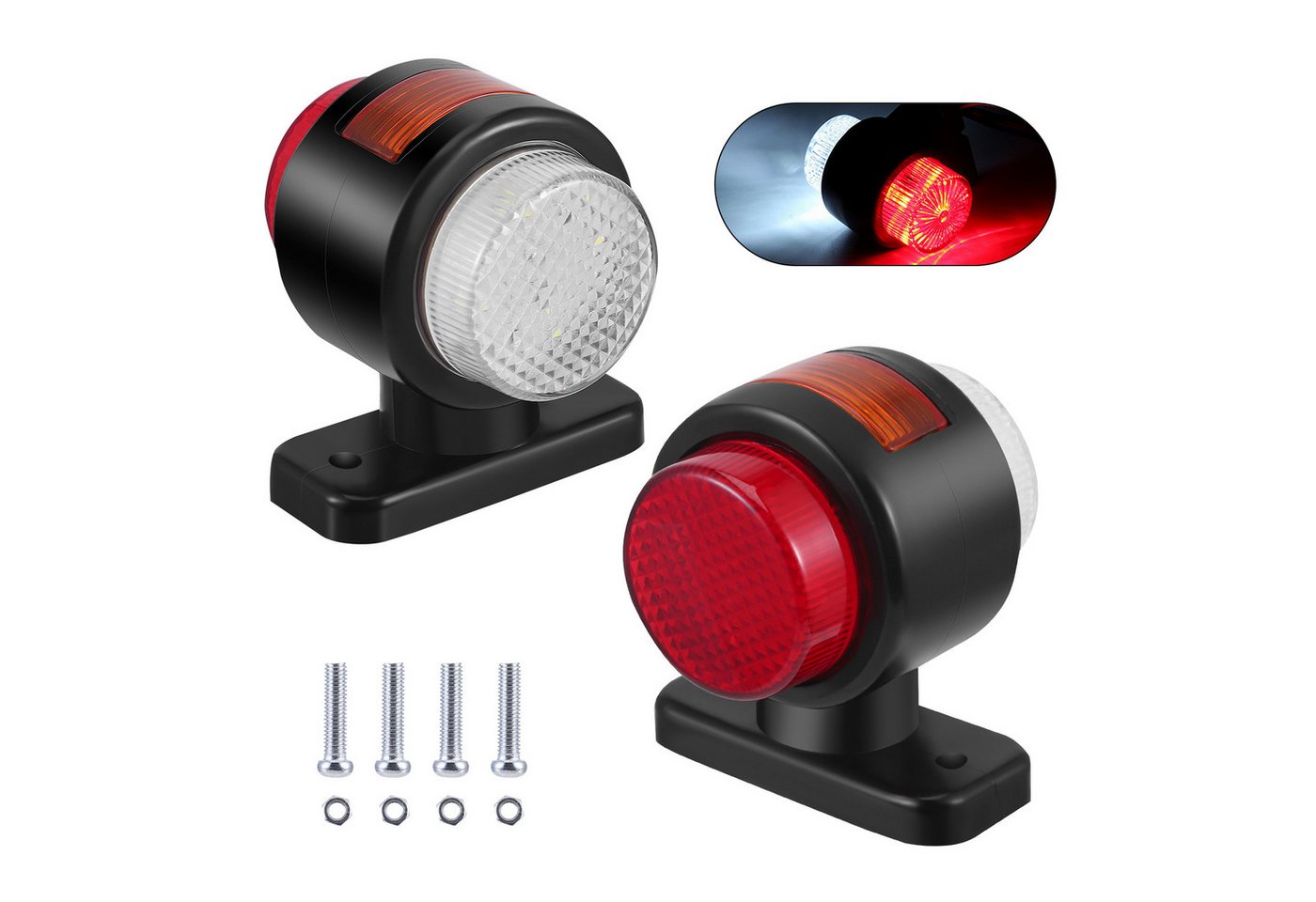 i@home KFZ-Ersatzleuchte LED, 2 St., universell, 12/24 V, für PKW, SUV, Van, LKW, Wohnmobil, Bus, Anhänger Bild 2