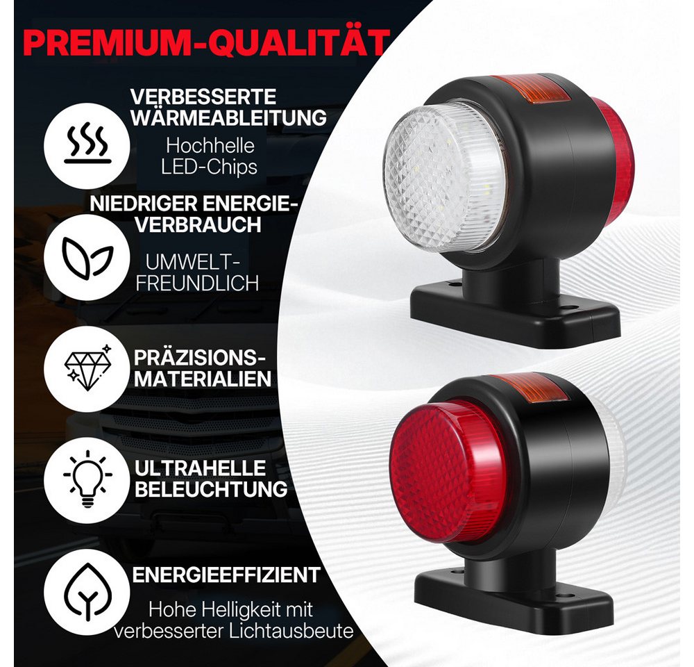 i@home KFZ-Ersatzleuchte LED, 2 St., universell, 12/24 V, für PKW, SUV, Van, LKW, Wohnmobil, Bus, Anhänger Bild 5