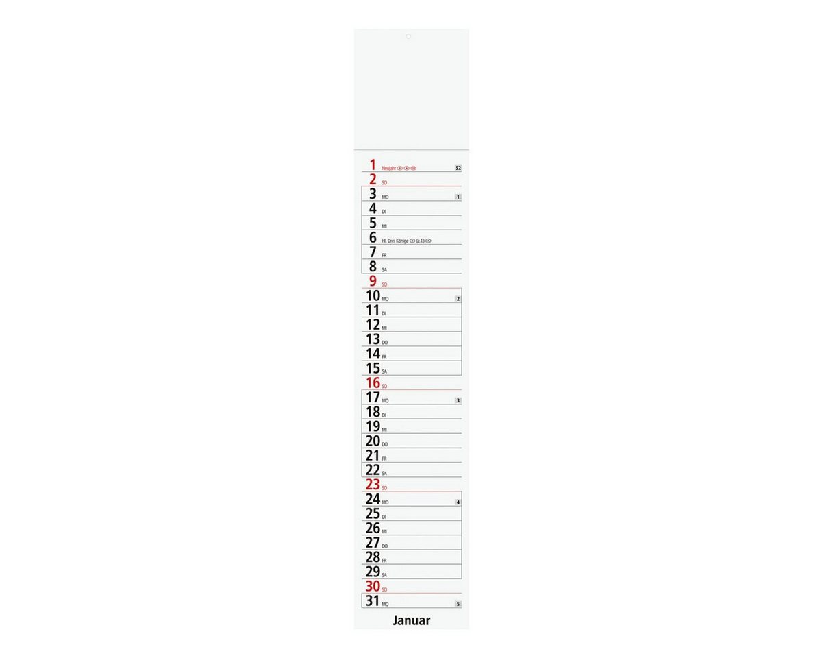 GLOCKEN Wandkalender, für 2027, 1 Monat im Überblick Bild 2