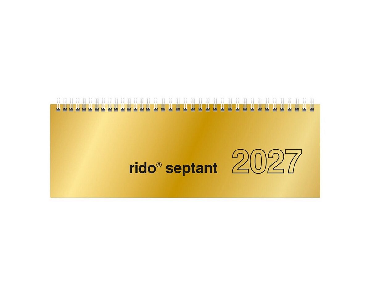 GLOCKEN Tischkalender septant 2027, 2 Seiten = 1 Woche