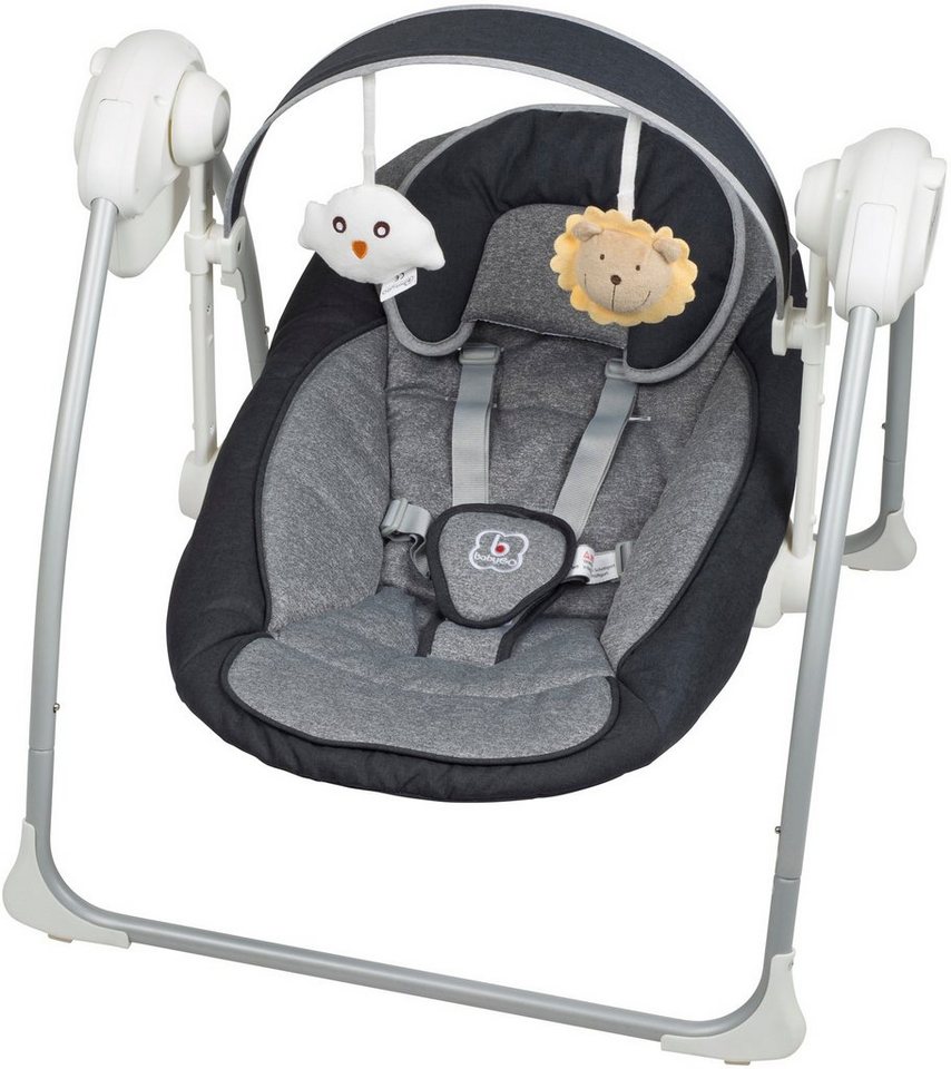 BabyGo Babywippe Dandly, anthracite, elektrisch, mit Sound
