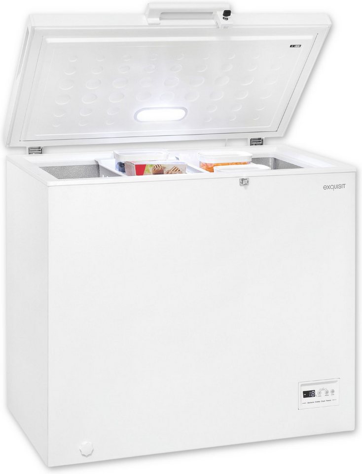 exquisit Gefriertruhe GT201-HE-040E weiss, 93,4 cm breit, 198 l, Kompaktes Kühlen und Gefrieren – platzsparend in einem Gerät. Bild 5