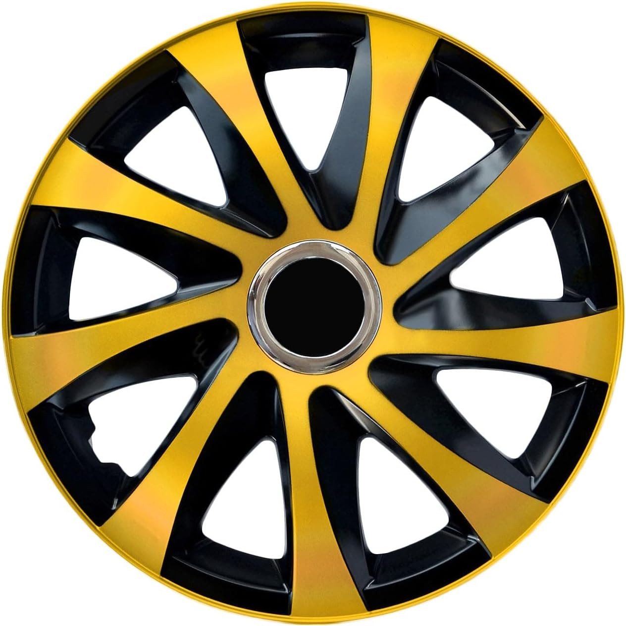 NRM Radkappe DRIFT Extra 13 Zoll in Gold, 13 in Zoll, (4-St) Radzierblenden für Stahlfelgen Radkappen Satz 4er Set 13
