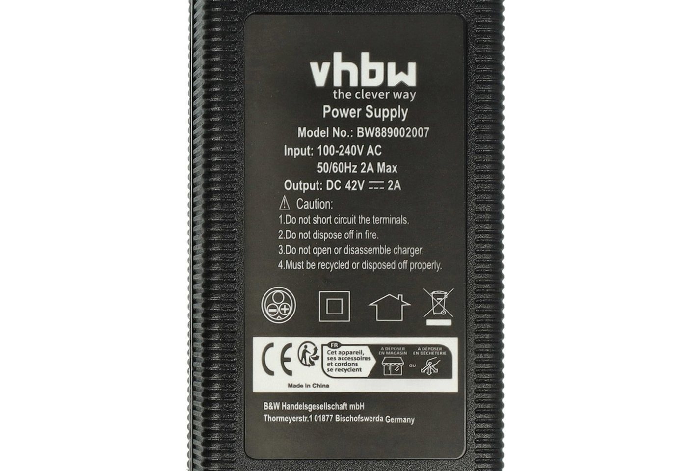 vhbw passend für Prophete Modell 2016 52396-0111, 52386-0111 Fahrrad Schnelllade-Gerät