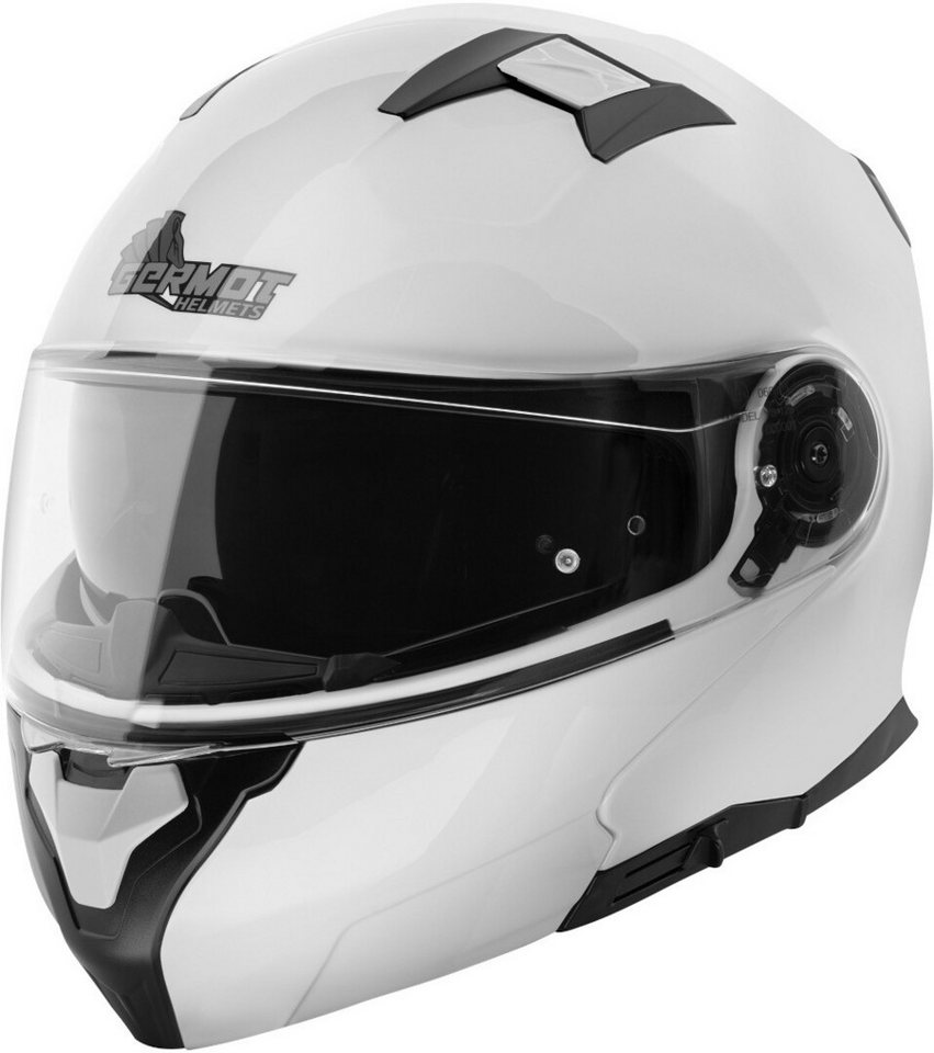 Germot Motorradhelm GM 970 Klapphelm, Vorbereitet Für Kommunikationssystem,integriertes Sonnenvisier Bild 2