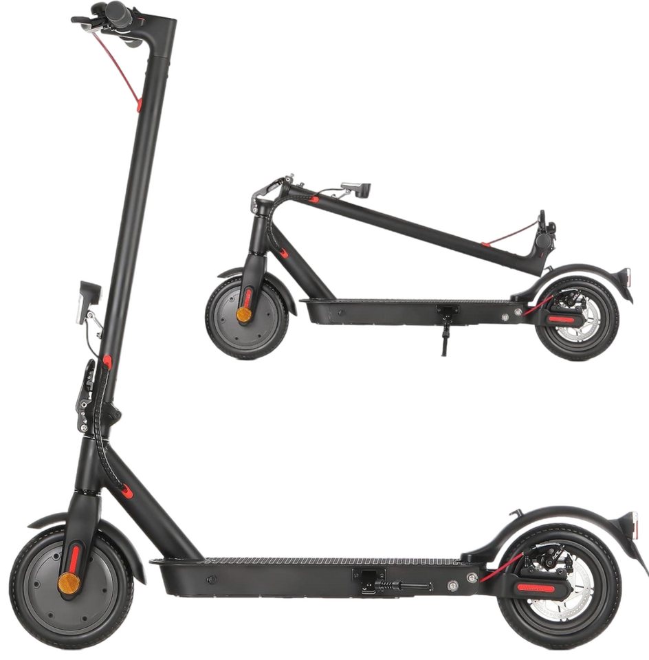 iscooter E-Scooter 8,5 Zoll E-Scooter mit Straßenzulassung ABE, Doppelfederung, 350,00 W, 20,00 km/h, 30 KM Reichweite, klappbar, Duales Bremssystem, Belastung bis 120kg Bild 4