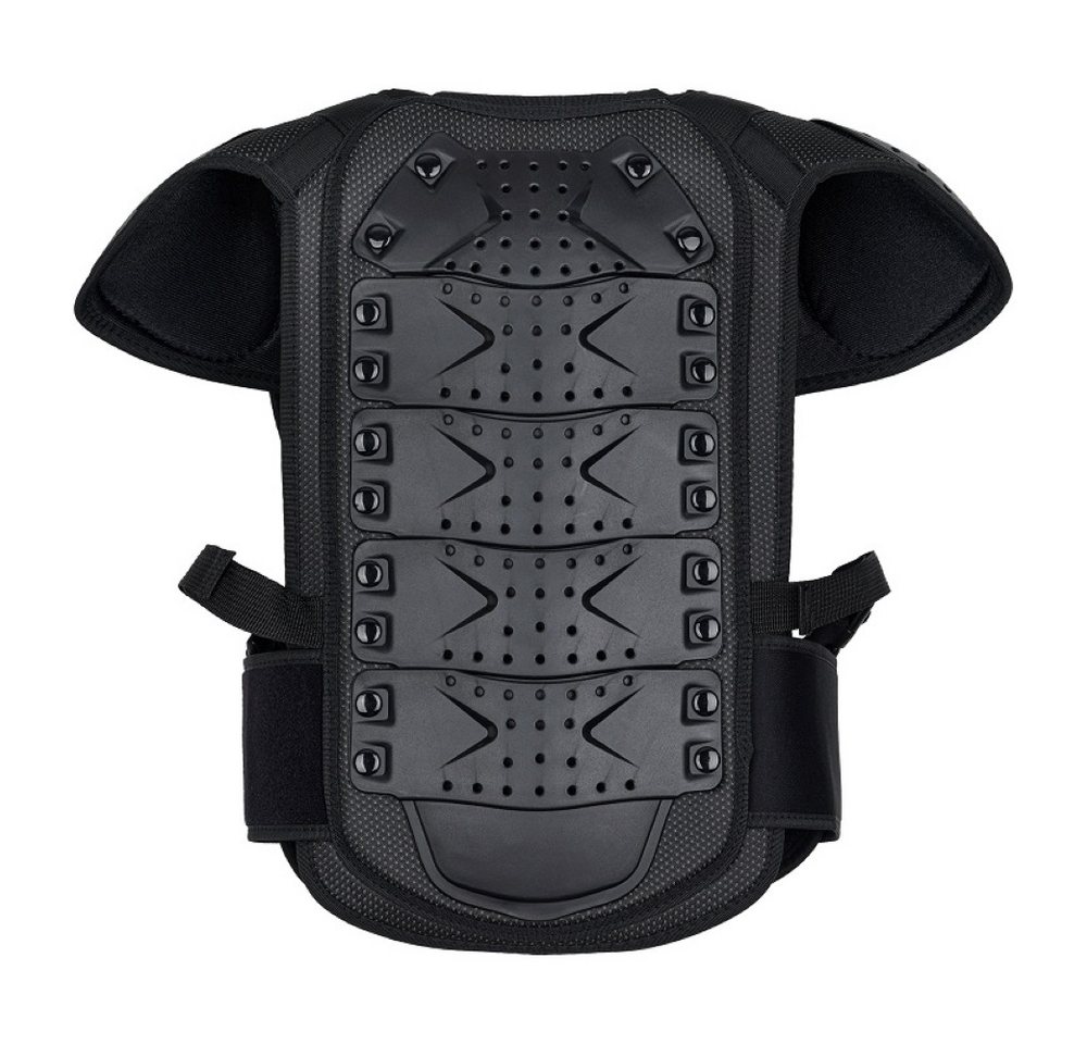 FunSport-Factory Protektorenweste Protektorenweste Kinder Jugend Body Protector Schwarz, Hartschale, atmungsaktiv, verstellbar, flexibler Rücken Bild 4