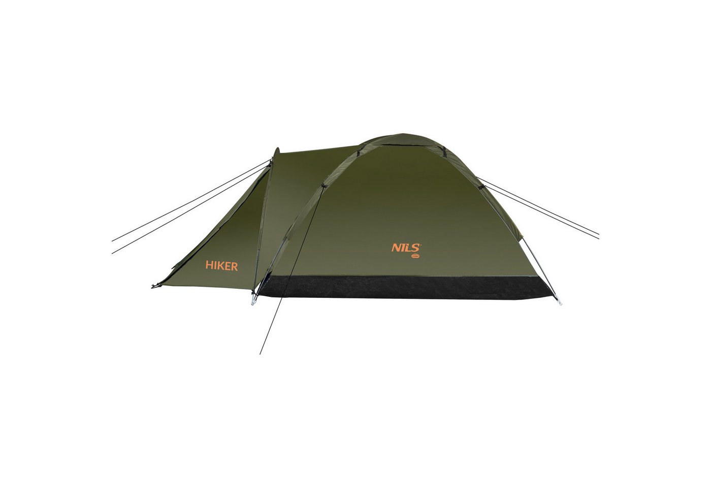 NILS CAMP Igluzelt Campingzelt Zelt "Hiker" Trekkingzelt Outdoorzelt Khaki, Personen: 2, Gute Belüftung durch Moskitonetz im Schlafraum