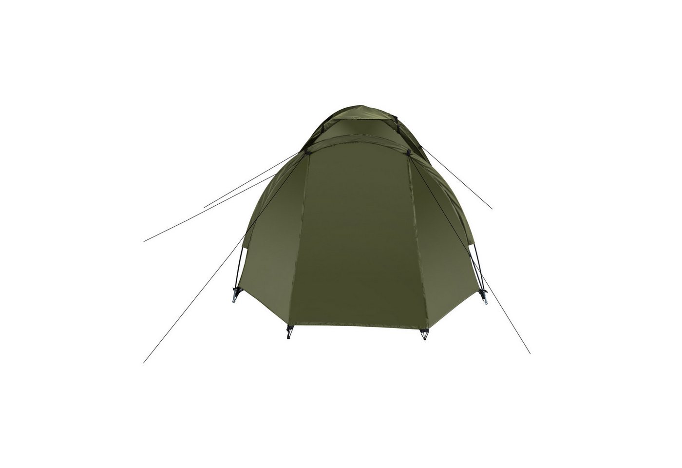 NILS CAMP Igluzelt Campingzelt Zelt "Hiker" Trekkingzelt Outdoorzelt Khaki, Personen: 2, Gute Belüftung durch Moskitonetz im Schlafraum Bild 2