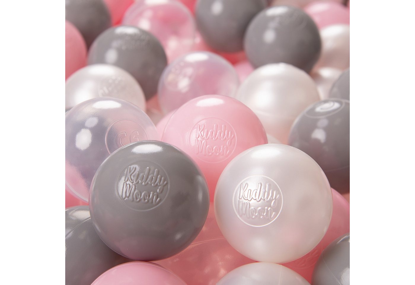 KiddyMoon Bällebad-Bälle ZK6 (Baby Plastikbälle Spielbälle, 100-St), Made in Europe