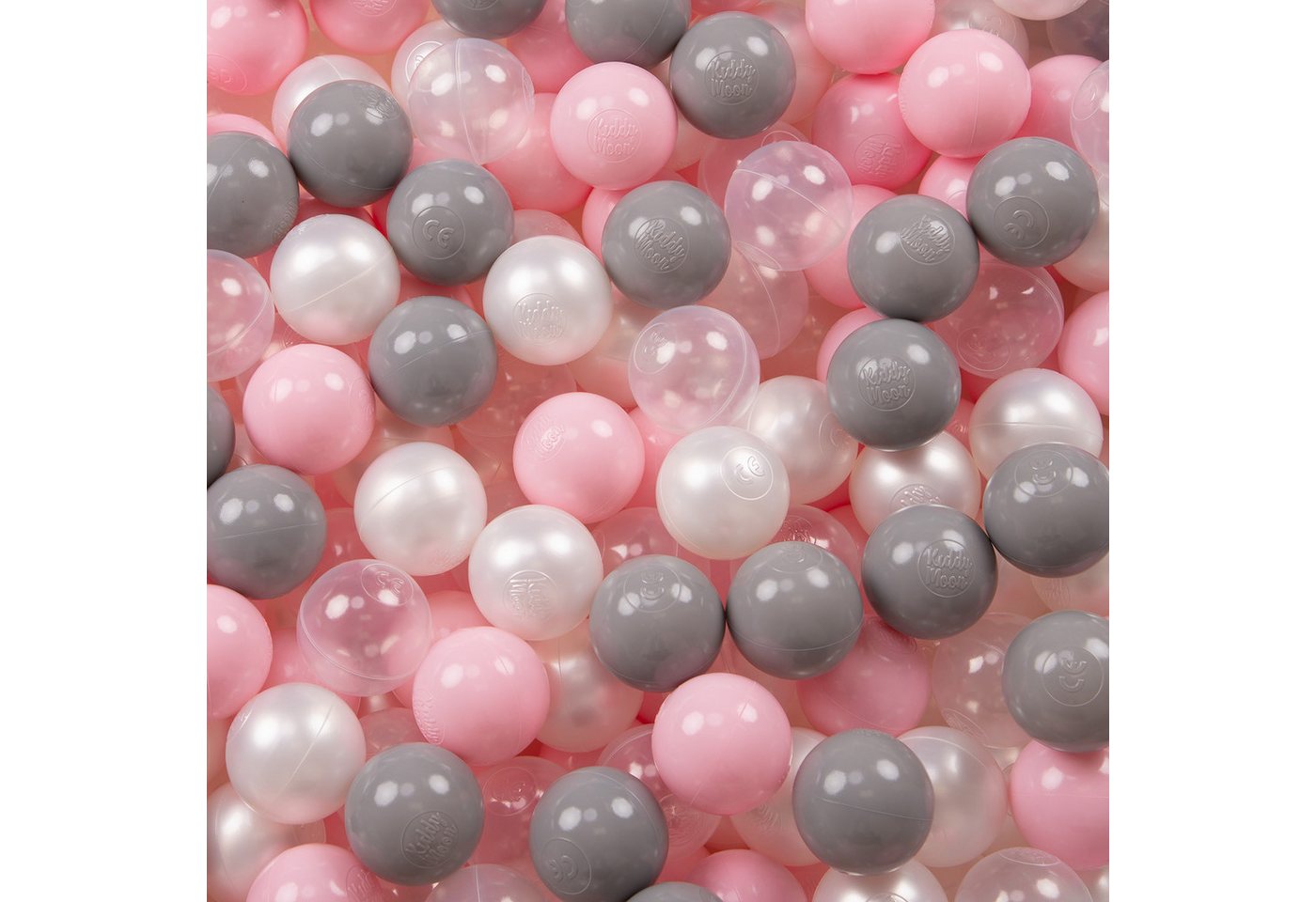 KiddyMoon Bällebad-Bälle ZK6 (Baby Plastikbälle Spielbälle, 100-St), Made in Europe Bild 2