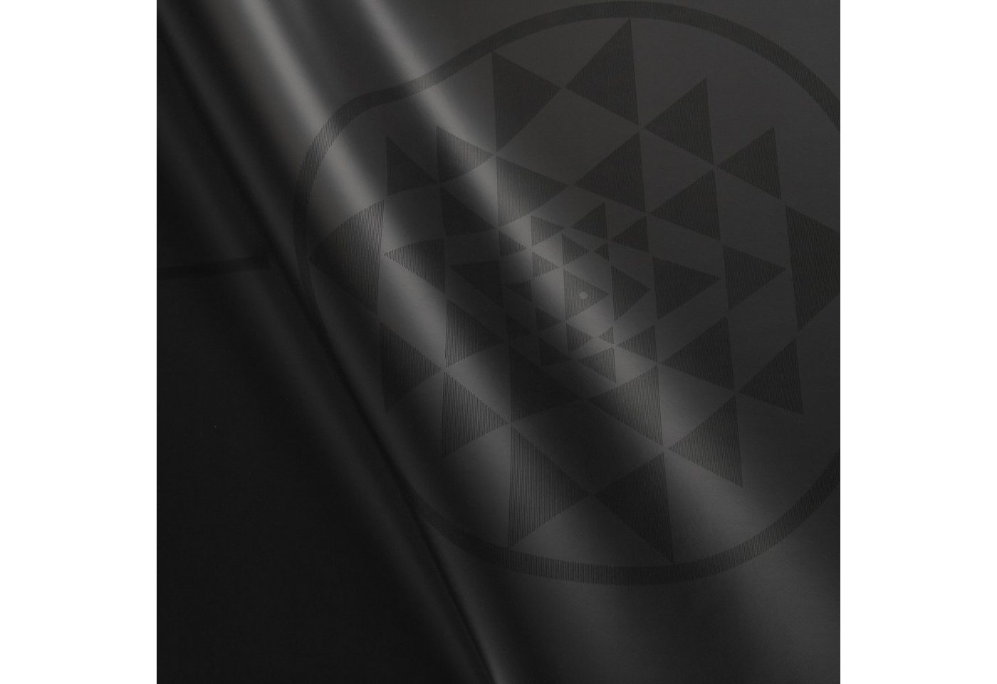 bodhi Yogamatte Design Yogamatte PHOENIX Mat, schwarz mit Alignment-Yantra